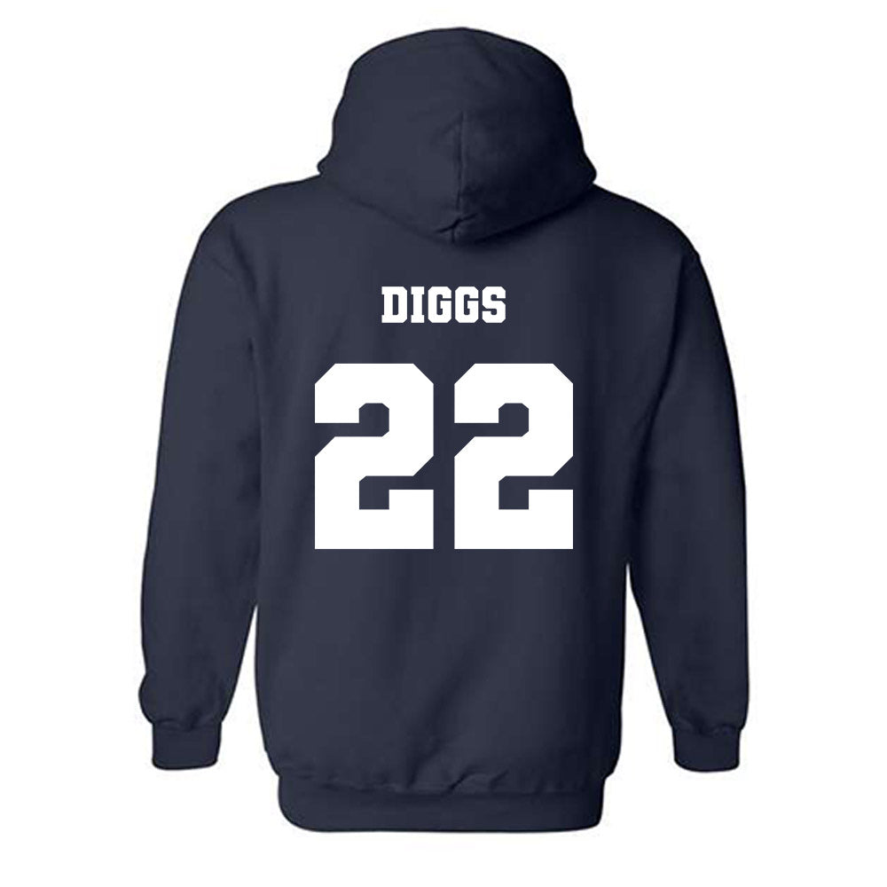Ole Miss - NCAA Football : Logan Diggs - Replica Shersey Hooded Sweatshirt-1