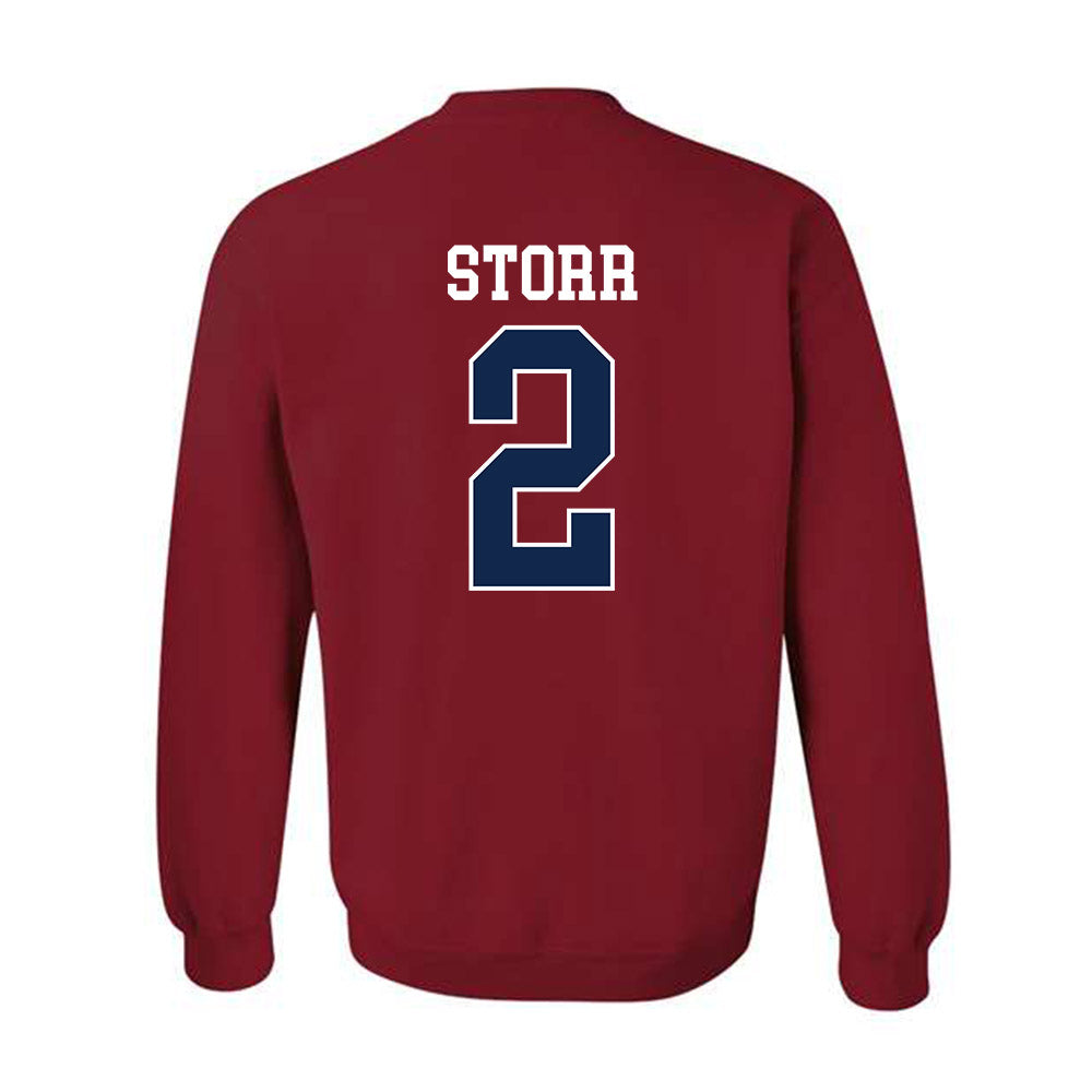 Ole Miss - NCAA Men's Basketball : AJ Storr - Replica Shersey Crewneck Sweatshirt-1