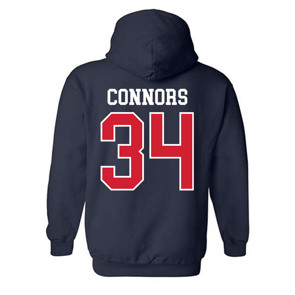 Ole Miss - NCAA Softball : rachel connors - Replica Shersey Hooded Sweatshirt-1