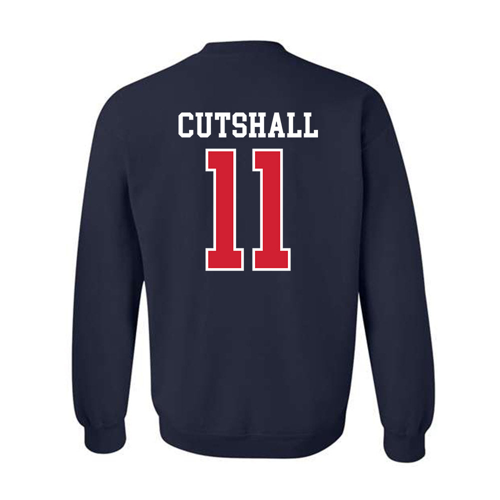 Ole Miss - NCAA Baseball : William Cutshall - Replica Shersey Crewneck Sweatshirt-1