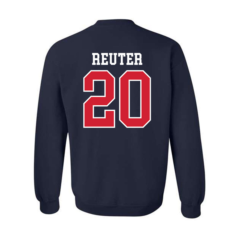 Ole Miss - NCAA Baseball : Collin Reuter - Replica Shersey Crewneck Sweatshirt-1