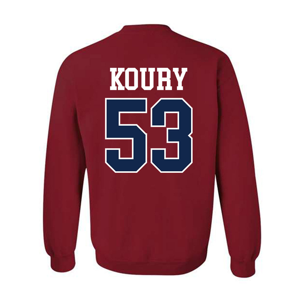 Ole Miss - NCAA Football : Joe Koury - Fashion Shersey Crewneck Sweatshirt-1