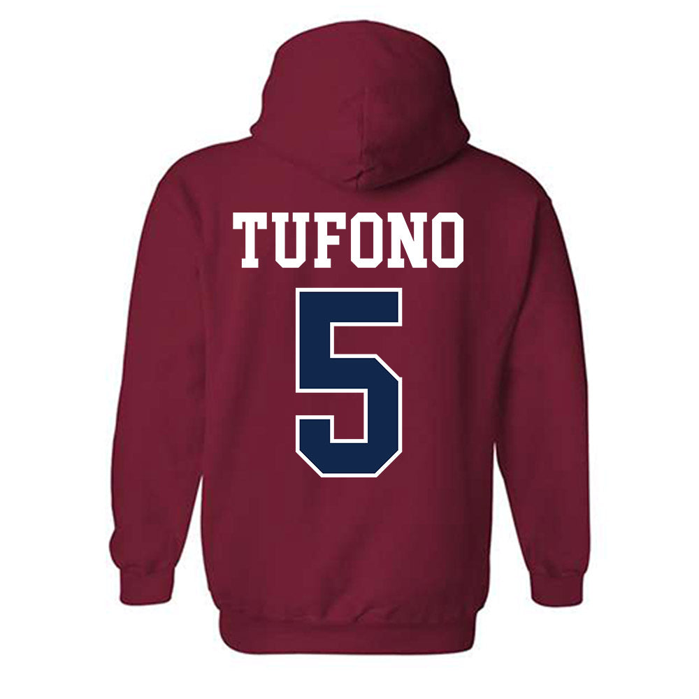 Ole Miss - NCAA Women's Volleyball : Mokihana Tufono - Fashion Shersey Hooded Sweatshirt-1
