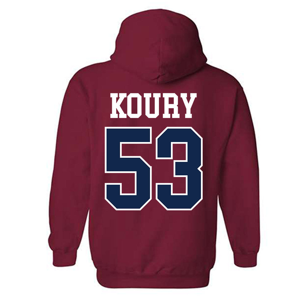 Ole Miss - NCAA Football : Joe Koury - Fashion Shersey Hooded Sweatshirt-1