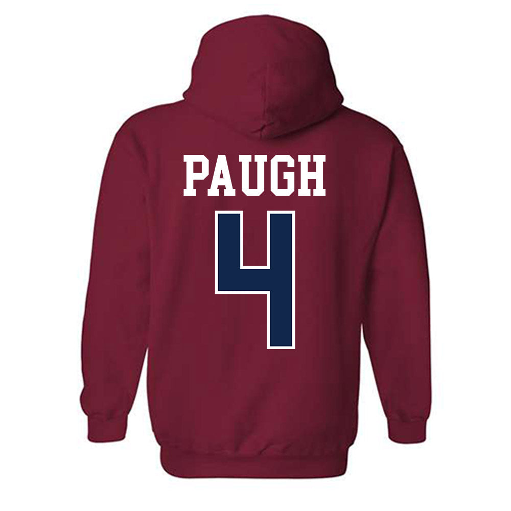 Ole Miss - NCAA Women's Volleyball : Carly Paugh - Fashion Shersey Hooded Sweatshirt-1
