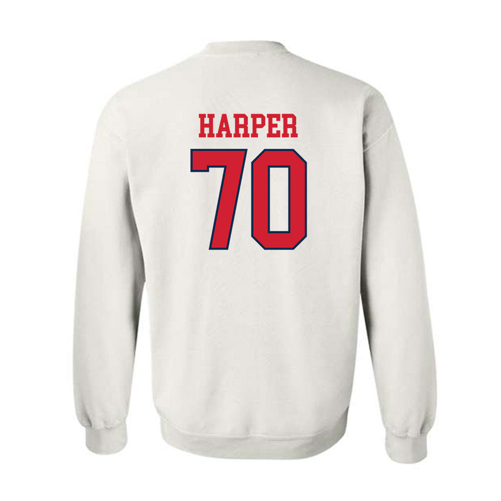 Ole Miss - NCAA Football : Devin Harper - Fashion Shersey Crewneck Sweatshirt-1