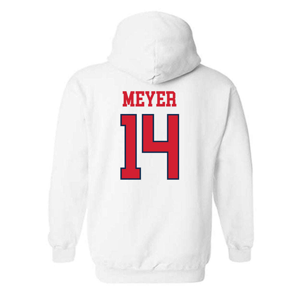 Ole Miss - NCAA Women's Volleyball : Shayla Meyer - Fashion Shersey Hooded Sweatshirt-1