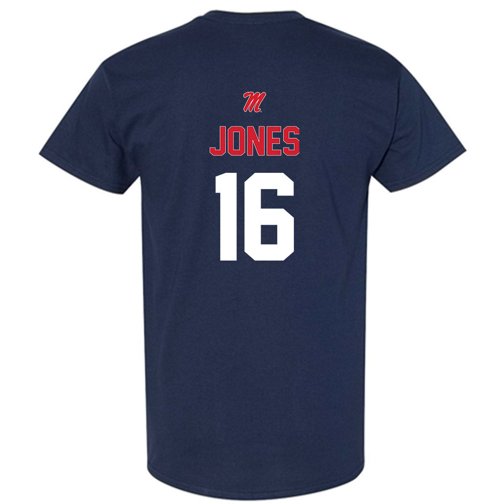 Ole Miss - NCAA Baseball : Brayden Jones - Sports Shersey T-Shirt-1