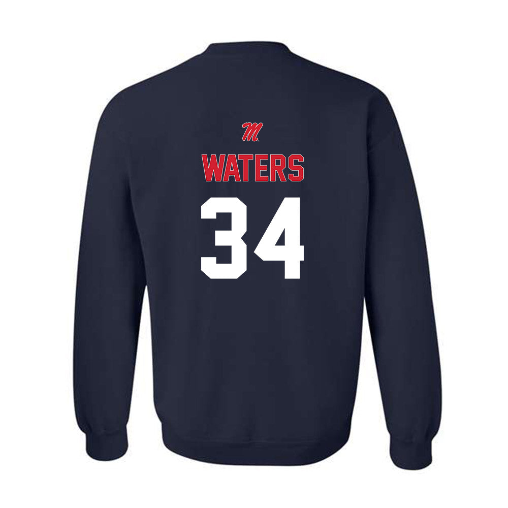 Ole Miss - NCAA Baseball : Landon Waters - Sports Shersey Crewneck Sweatshirt-1