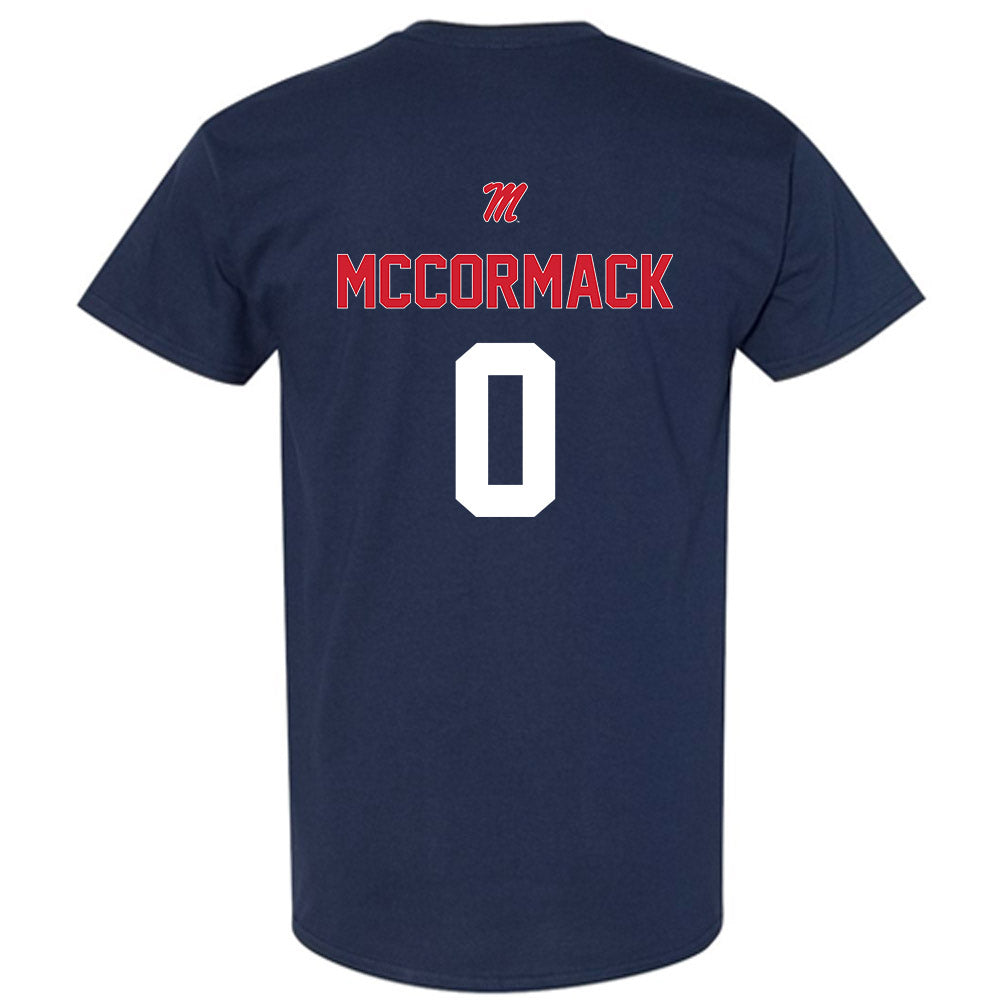 Ole Miss - NCAA Baseball : Brady McCormack - Sports Shersey T-Shirt-1