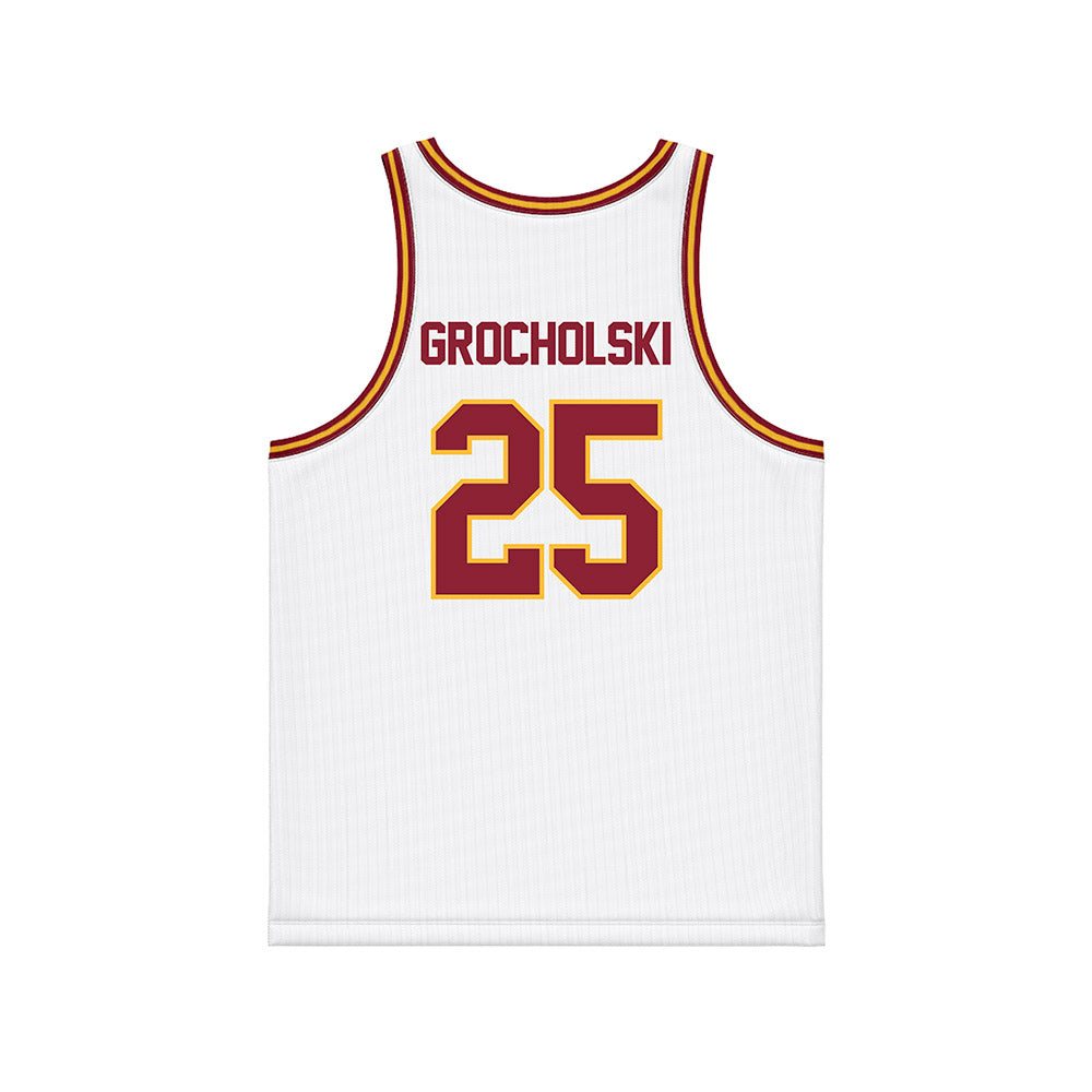 Minnesota - NCAA Women's Basketball : Grace Grocholski - White Basketball Jersey-1