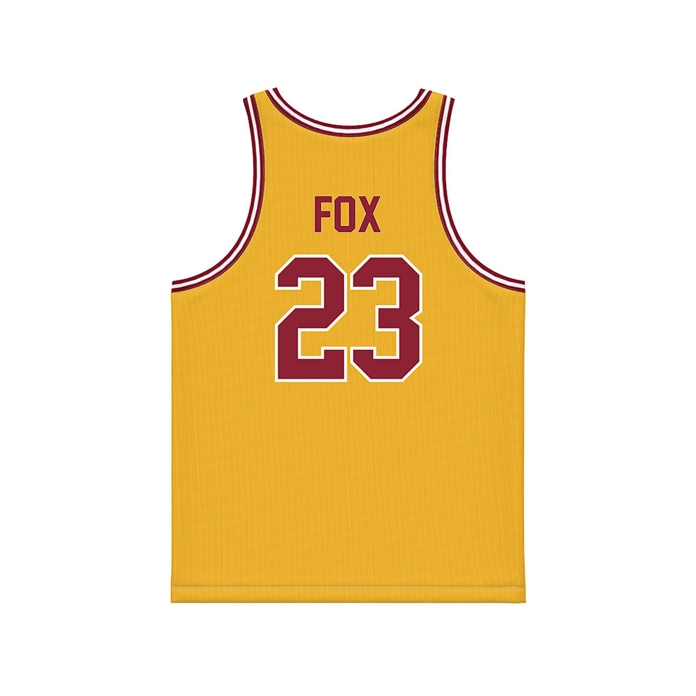 Minnesota - NCAA Men's Basketball : Parker Fox - Gold Basketball Jersey