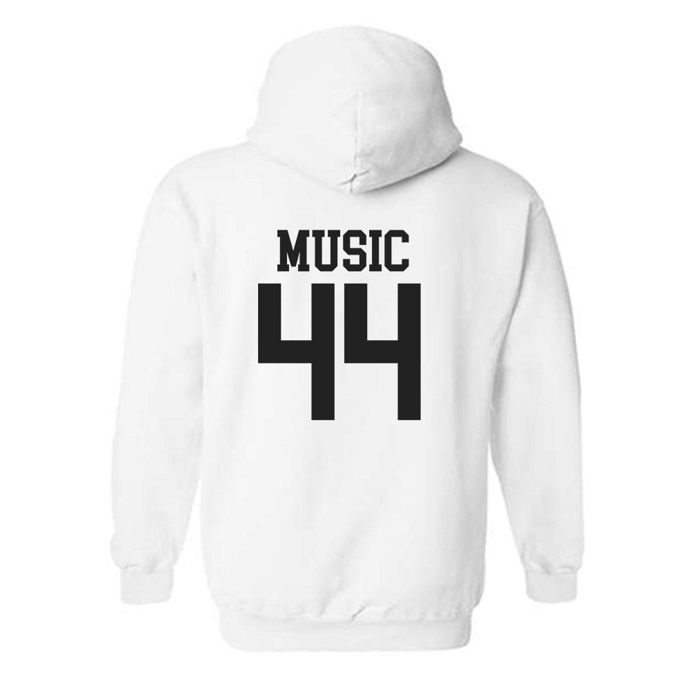 Campbell - NCAA Baseball : Jett Music - Replica Shersey Hooded Sweatshirt-1