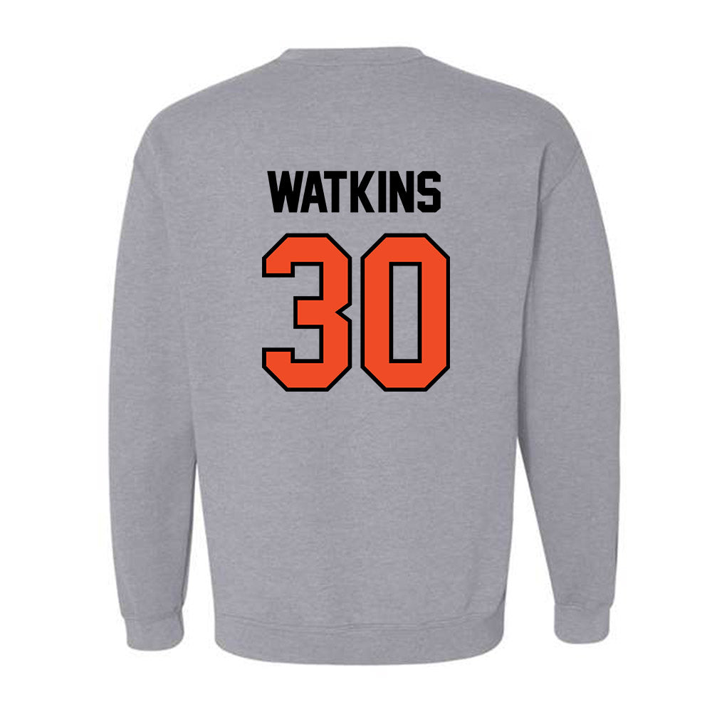 Campbell - NCAA Women's Lacrosse : Drew Watkins - Fashion Shersey Crewneck Sweatshirt-1