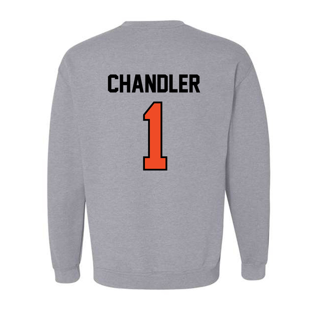 Campbell - NCAA Football : Mike Chandler - Fashion Shersey Crewneck Sweatshirt-1