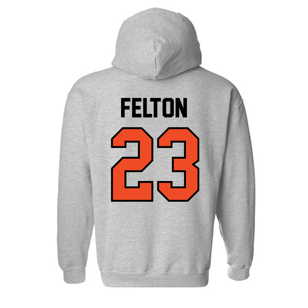 Campbell - NCAA Women's Basketball : Jasmine Felton - Fashion Shersey Hooded Sweatshirt