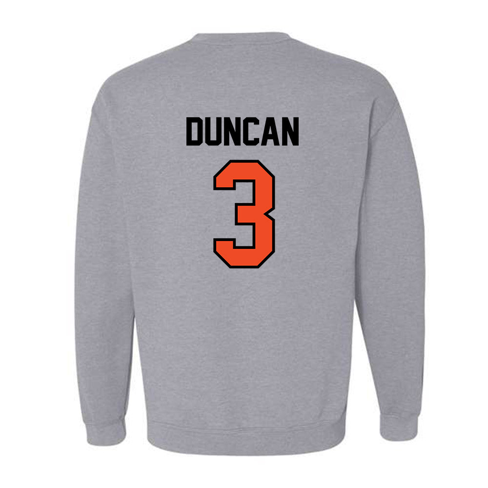 Campbell - NCAA Women's Lacrosse : McKenna Duncan - Fashion Shersey Crewneck Sweatshirt-1