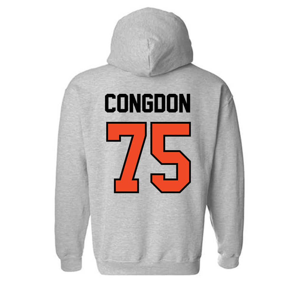 Campbell - NCAA Football : Dylan Congdon - Fashion Shersey Hooded Sweatshirt-1