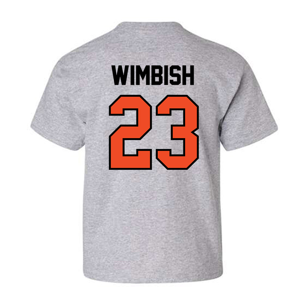 Campbell - NCAA Baseball : Camden Wimbish - Fashion Shersey Youth T-Shirt-1