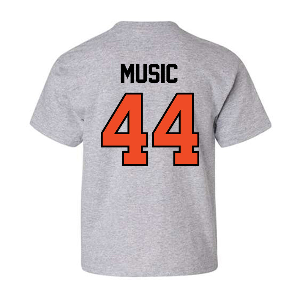 Campbell - NCAA Baseball : Jett Music - Fashion Shersey Youth T-Shirt-1