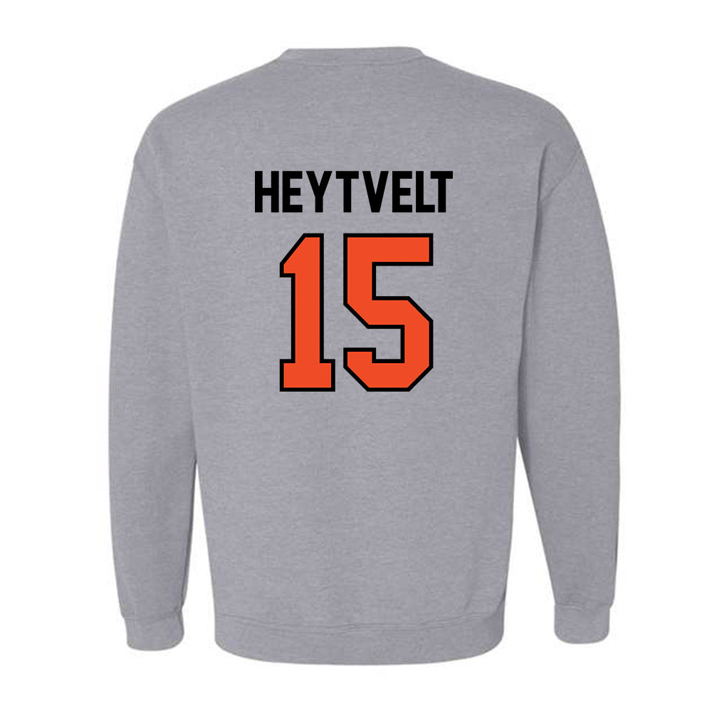 Campbell - NCAA Women's Volleyball : Hailey Heytvelt - Fashion Shersey Crewneck Sweatshirt