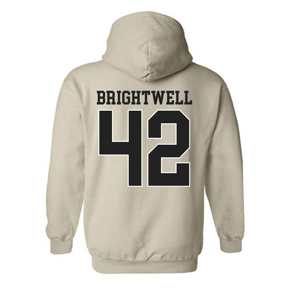 Vanderbilt - NCAA Baseball : Collin Brightwell - Replica Shersey Hooded Sweatshirt-1