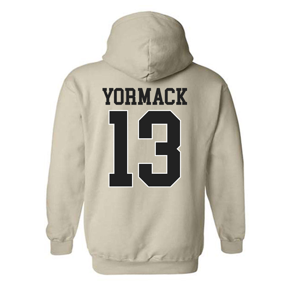 Vanderbilt - NCAA Baseball : Derek Yormack - Replica Shersey Hooded Sweatshirt-1