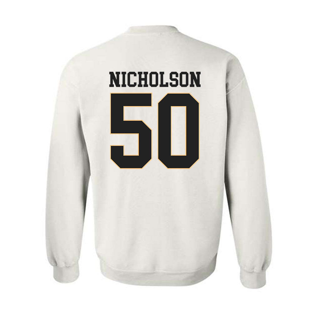 Vanderbilt - NCAA Men's Basketball : Mason Nicholson - Replica Shersey Crewneck Sweatshirt-1