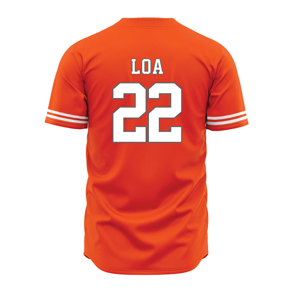 UTRGV - NCAA Baseball : Victor Loa - Orange Jersey-1