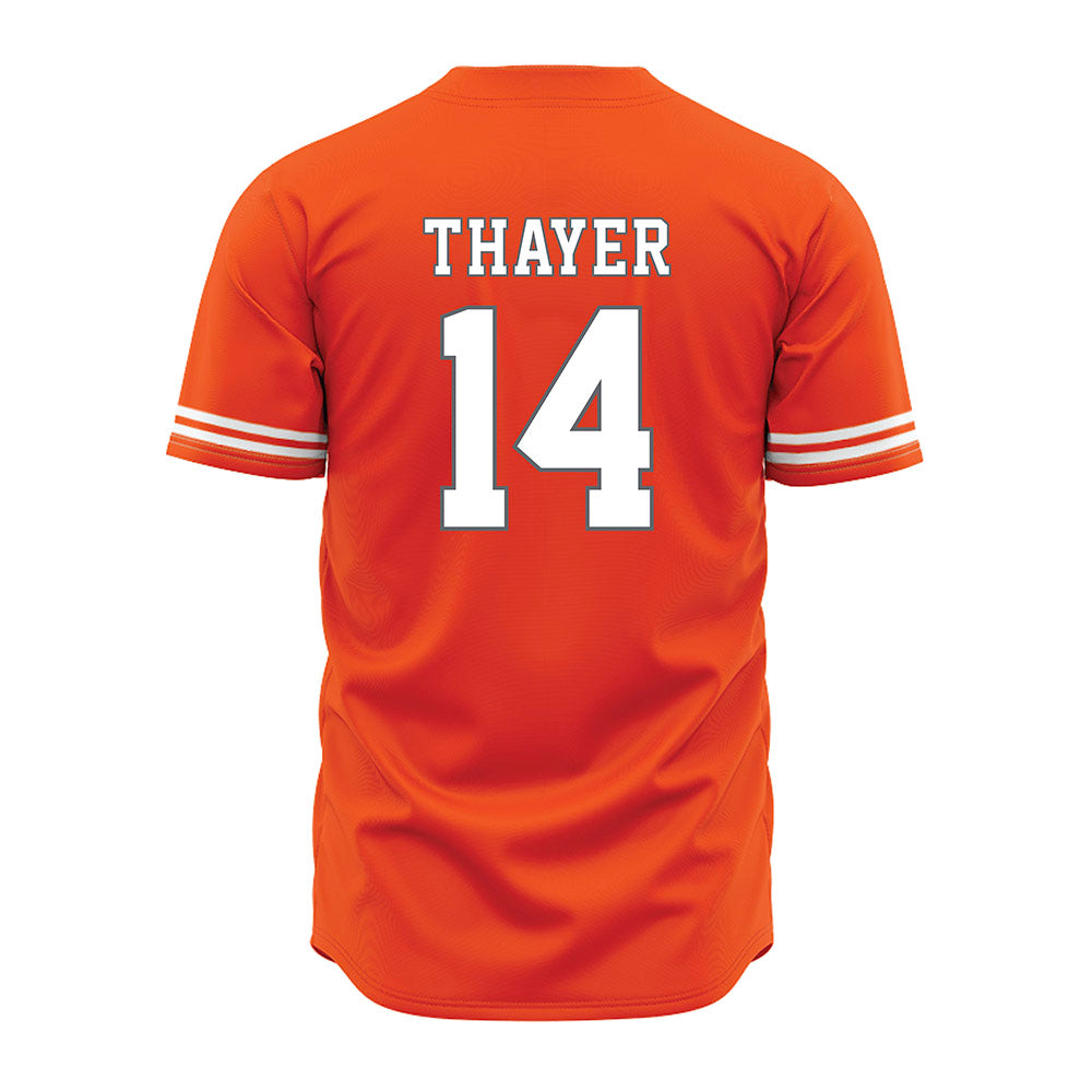 UTRGV - NCAA Baseball : Harrison Thayer - Orange Jersey-1