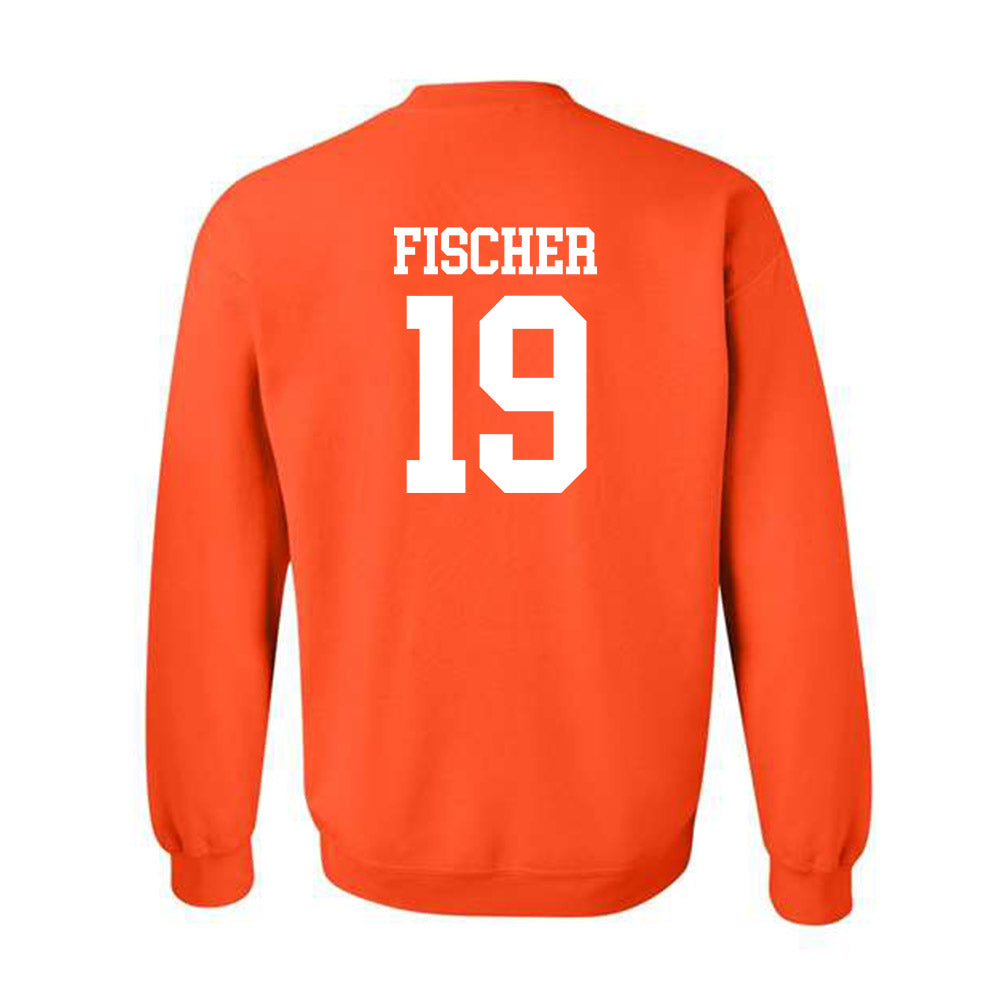 UTRGV - NCAA Baseball : Chayton Fischer - Orange Crewneck Sweatshirt-1
