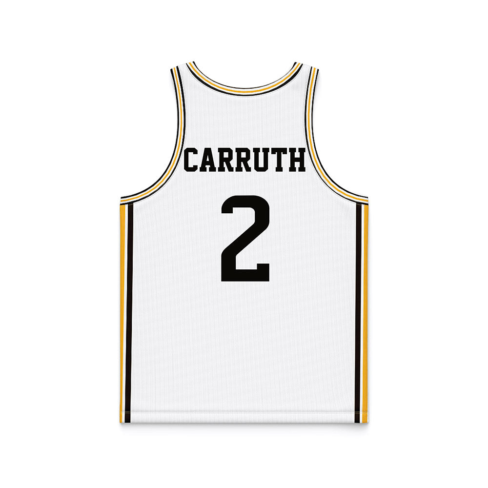 Southern Miss - NCAA Men's Basketball : Brewer Carruth - White Basketball Jersey