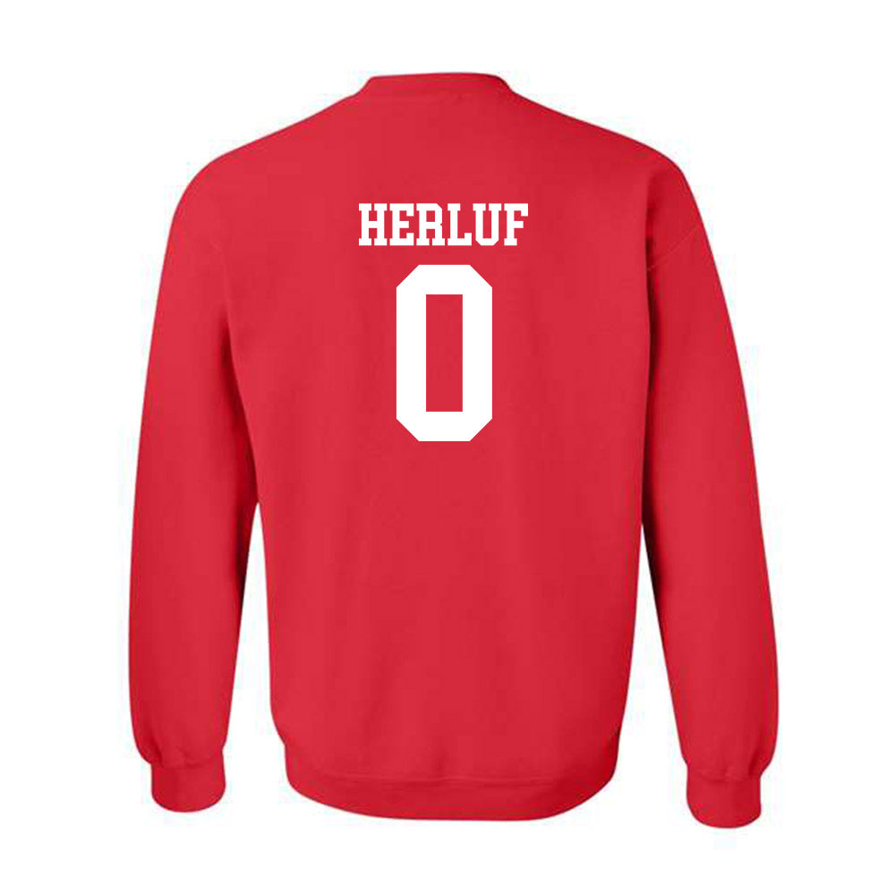 NC State - NCAA Men's Soccer : Christian Herluf - Sports Shersey Crewneck Sweatshirt-1