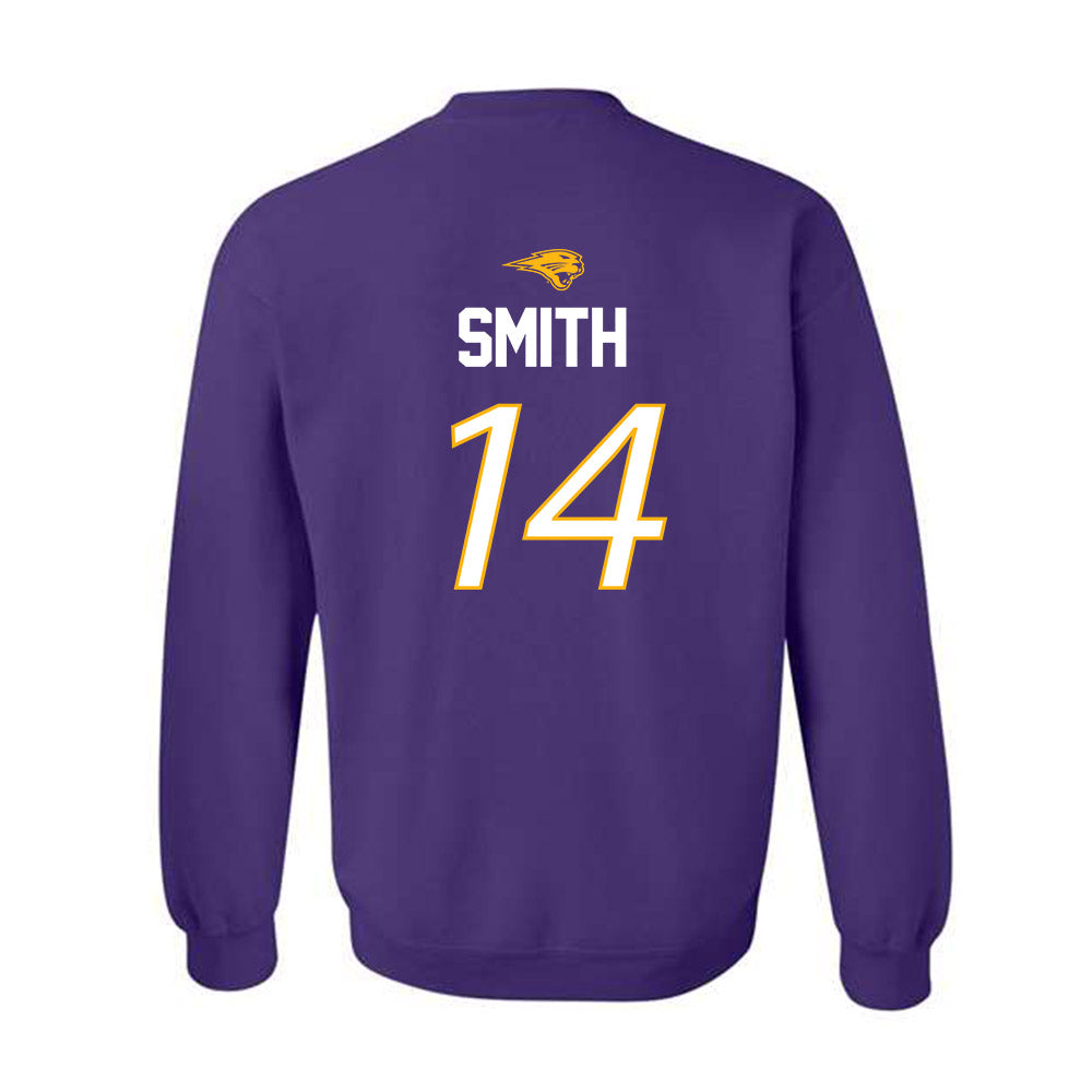 Northern Iowa - NCAA Men's Basketball : Tristan Smith - Replica Shersey Crewneck Sweatshirt-1