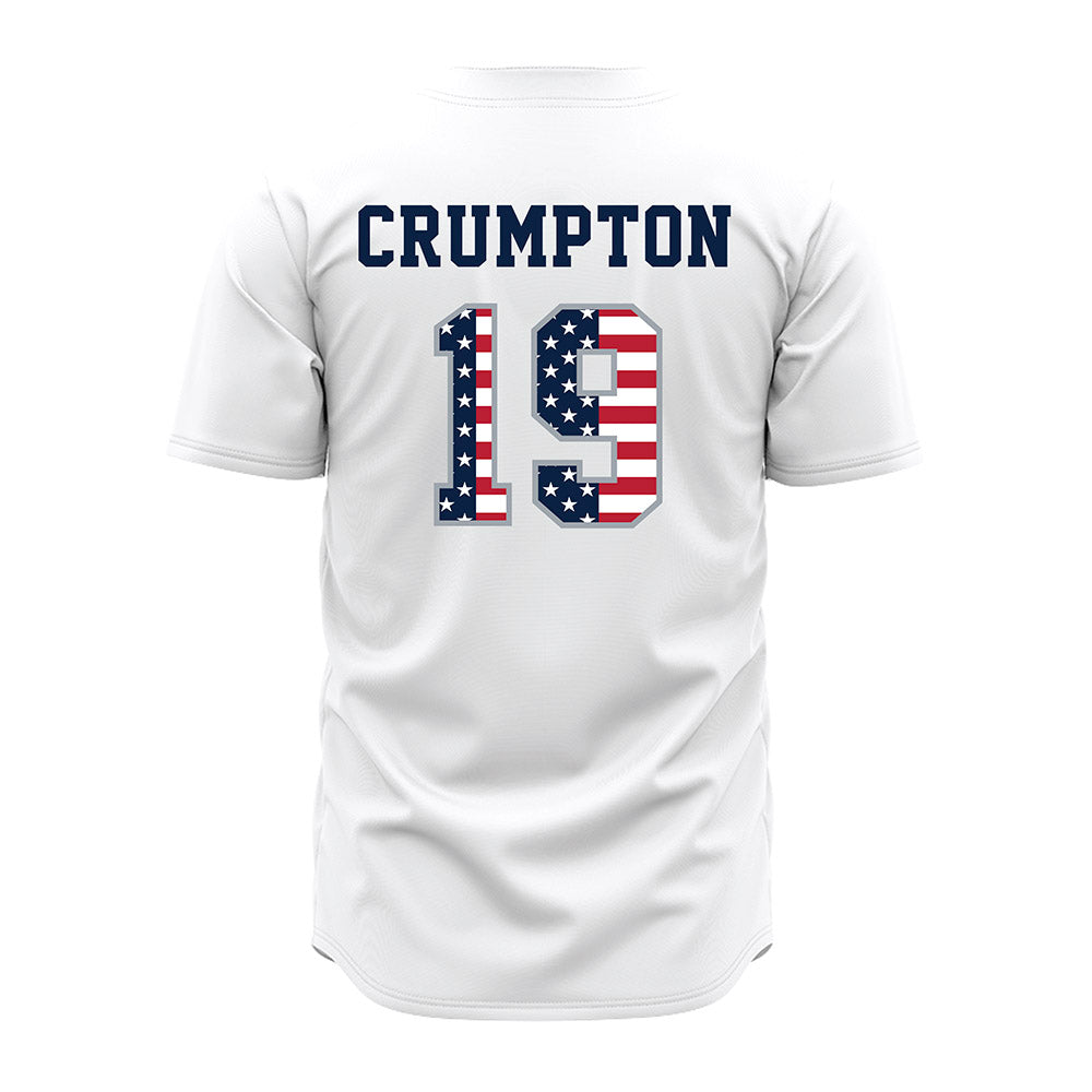 Troy - NCAA Baseball : Kelly Crumpton - White Jersey-1