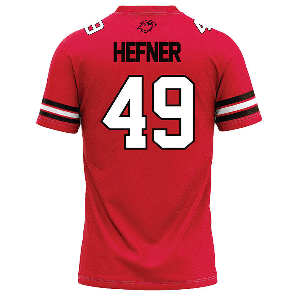 Lamar - NCAA Football : Jacob Hefner - Red Football Jersey-1