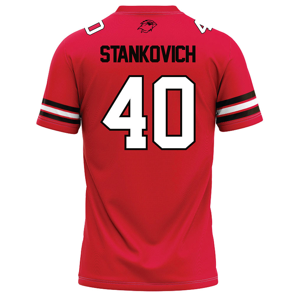 Lamar - NCAA Football : Skylar Stankovich - Red Football Jersey-1