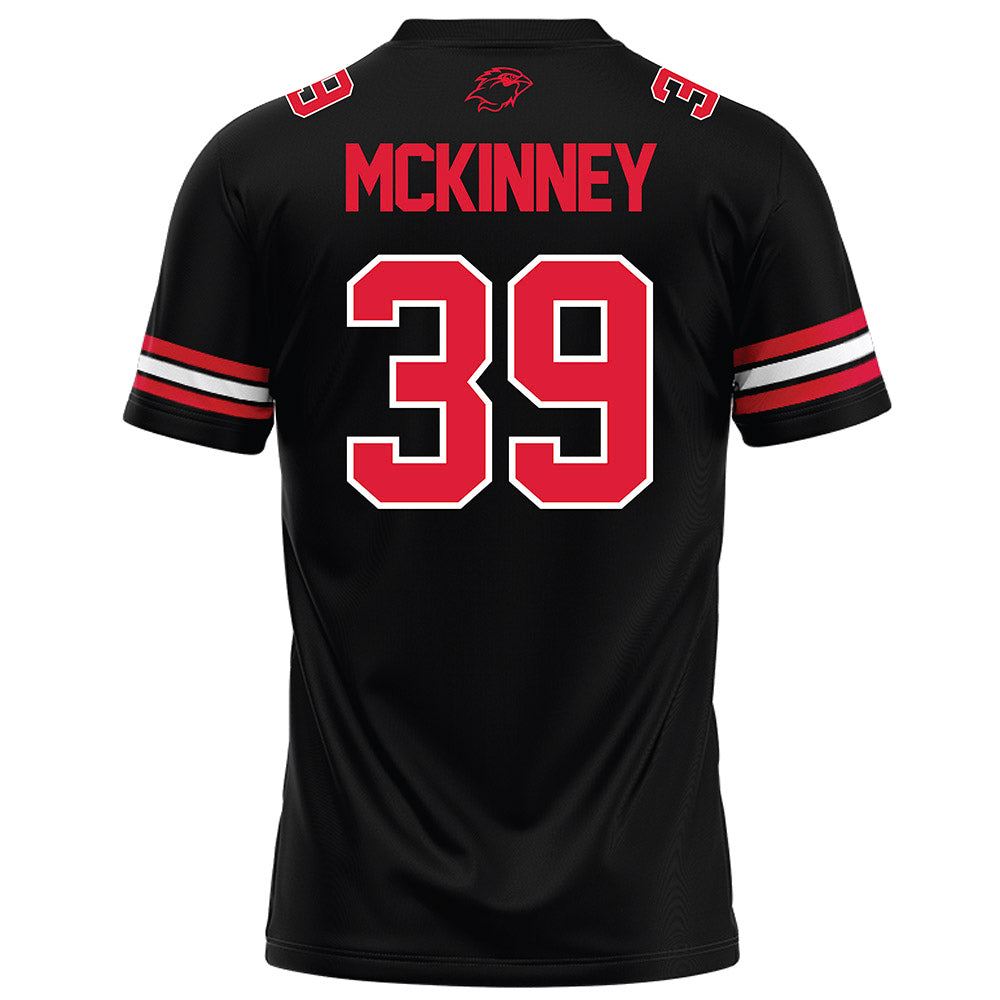 Lamar - NCAA Football : Etelridge McKinney - Black Football Jersey-1