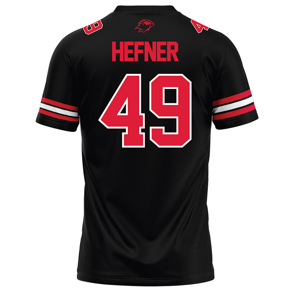 Lamar - NCAA Football : Jacob Hefner - Black Football Jersey-1