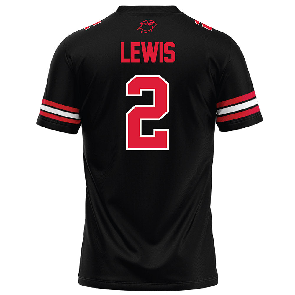 Lamar - NCAA Football : DeJuan Lewis - Black Football Jersey