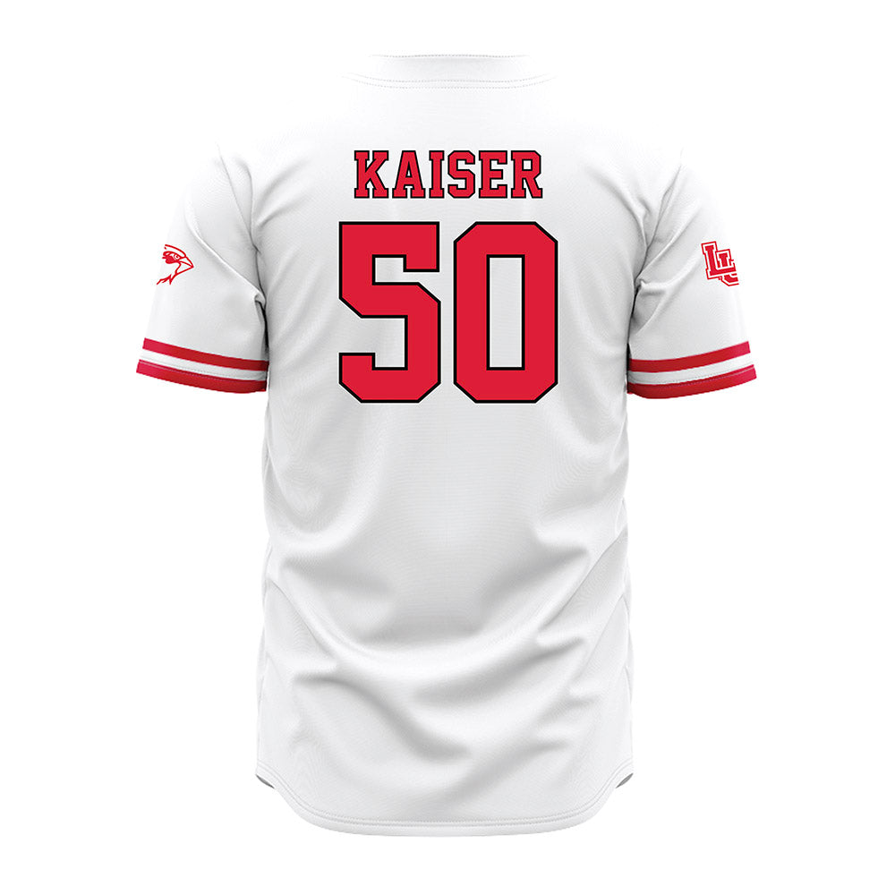 Lamar - NCAA Baseball : Connor Kaiser - White Jersey-1