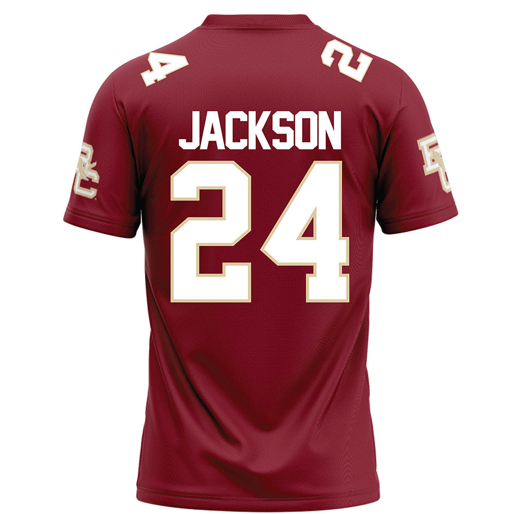 Boston College - NCAA Football : Amari Jackson - Maroon Football Jersey-1