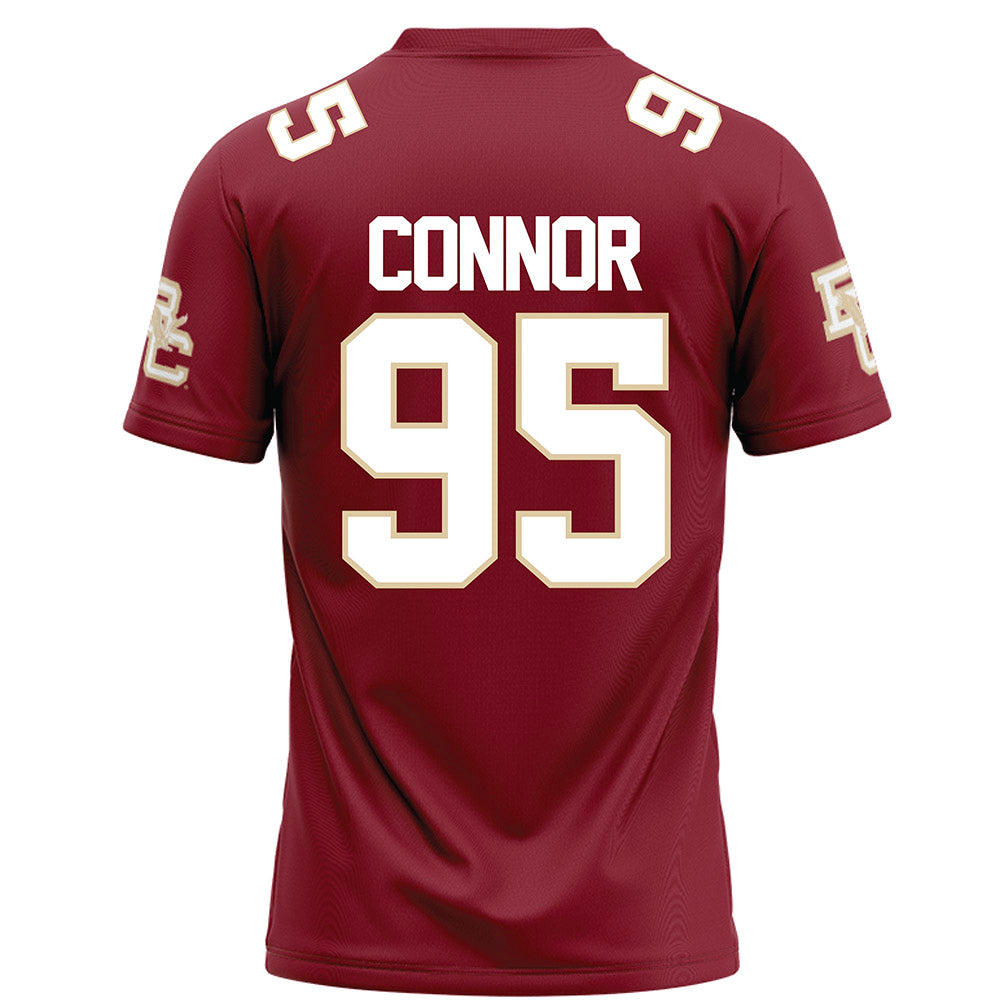 Boston College - NCAA Football : Liam Connor - Maroon Football Jersey-1
