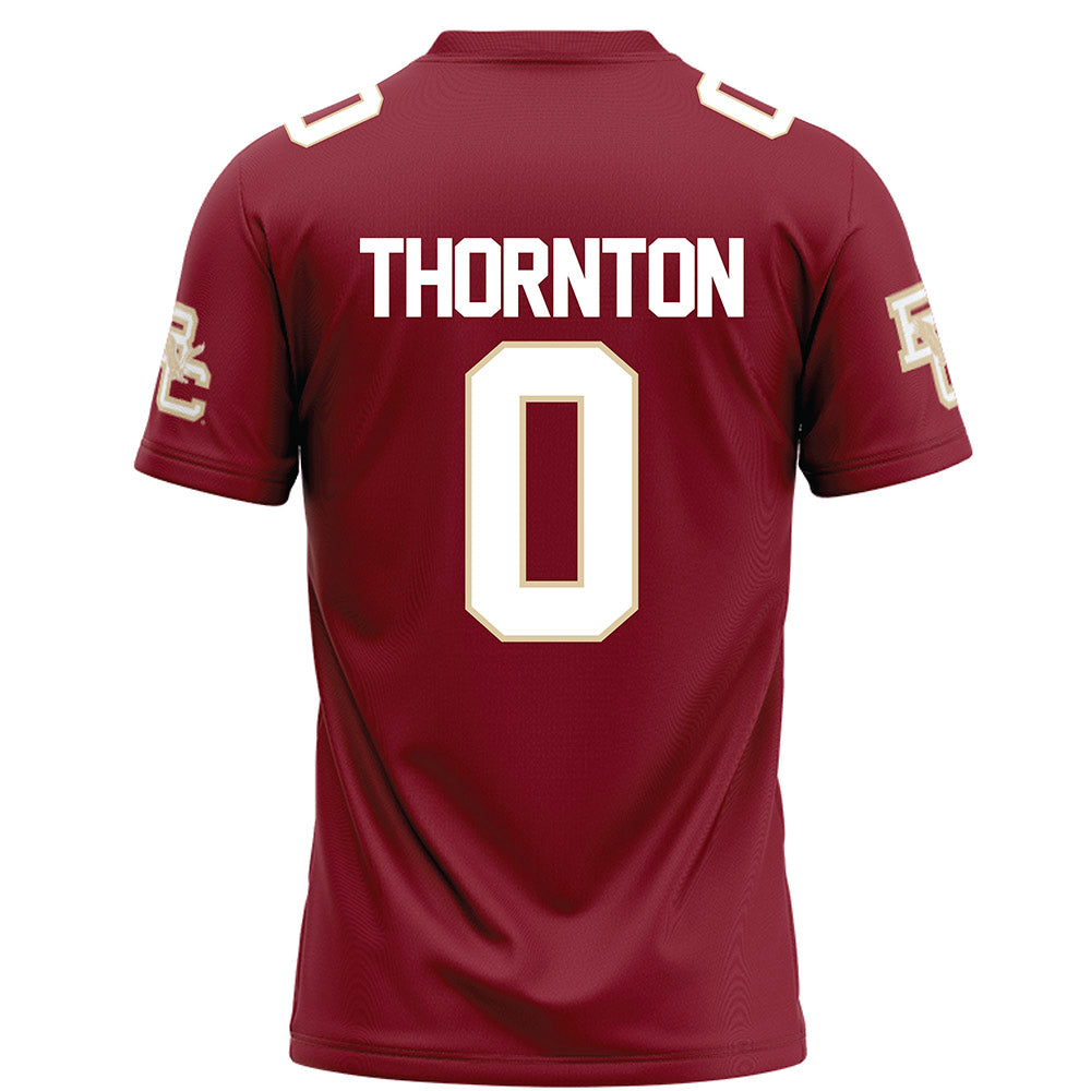 Boston College - NCAA Football : Omar Thornton - Maroon Football Jersey-1