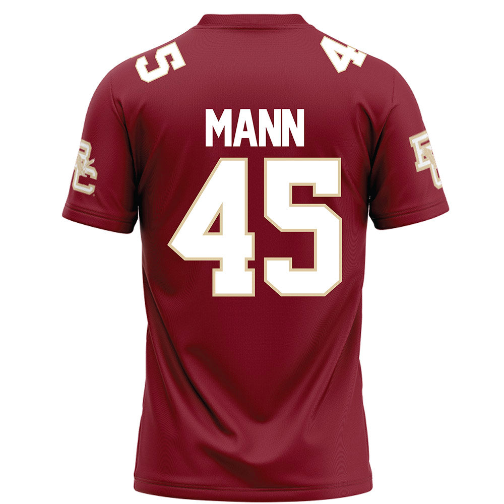 Boston College - NCAA Football : Ben Mann - Maroon Football Jersey-1