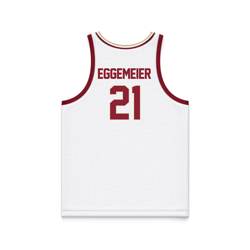 Boston College - NCAA Men's Basketball : Will Eggemeier - White Basketball Jersey