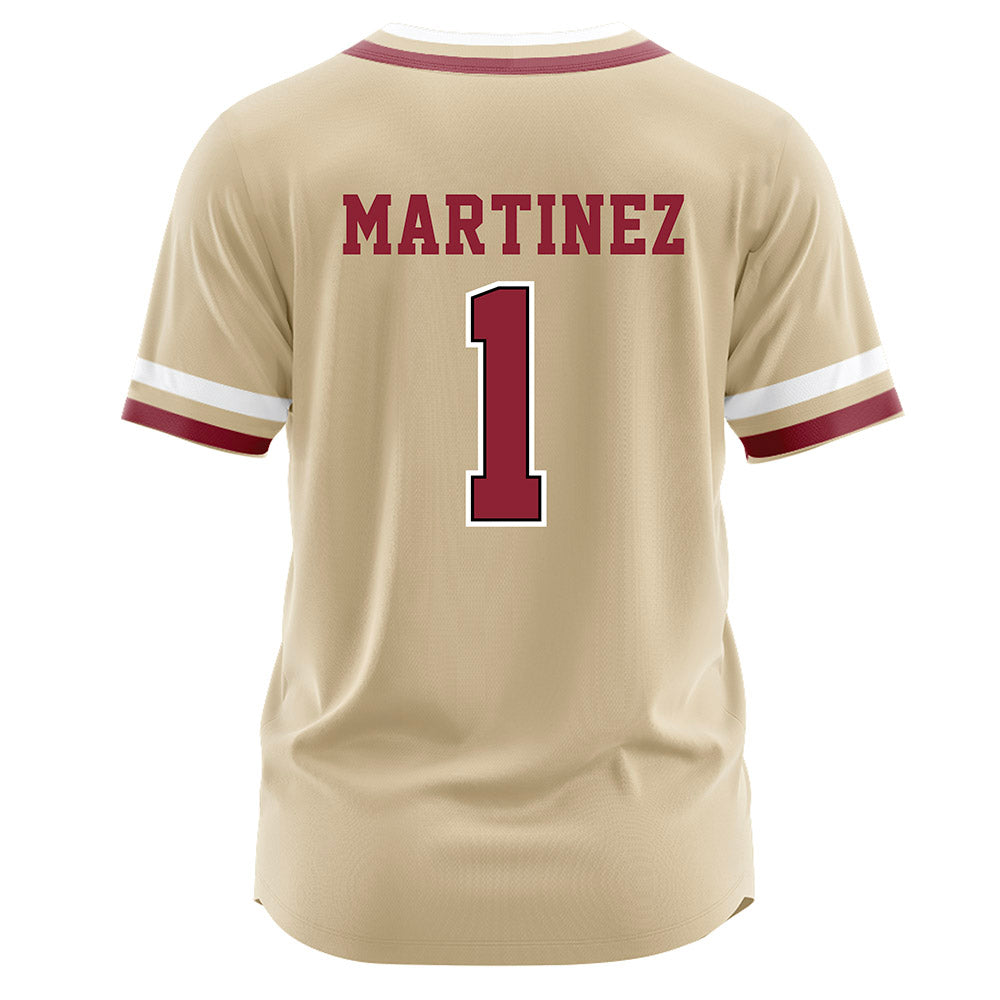 Boston College - NCAA Baseball : Sean Martinez - Gold Jersey-1