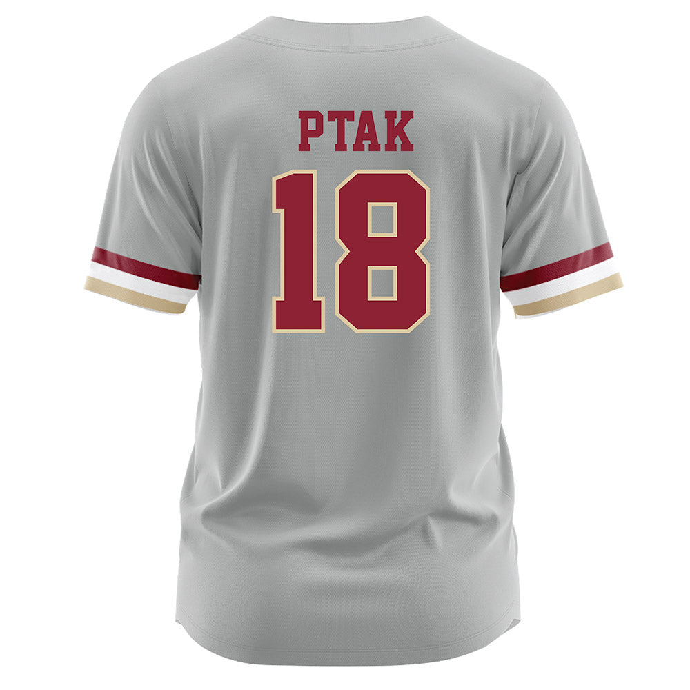 Boston College - NCAA Softball : Abby Ptak - Grey Jersey-1