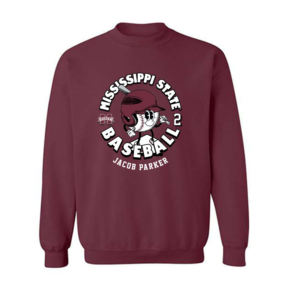 Mississippi State - NCAA Baseball : Jacob Parker - Fashion Shersey Crewneck Sweatshirt-0