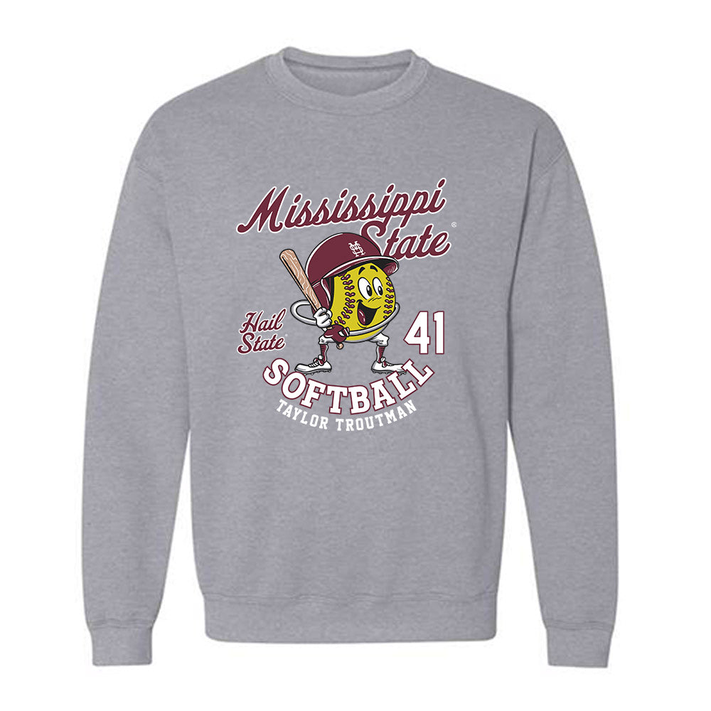 Mississippi State - NCAA Softball : Taylor Troutman - Fashion Shersey Crewneck Sweatshirt-0